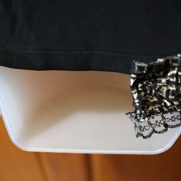 DKNY Black Cardigan with Sparkly Trim Large - Picture 10 of 14